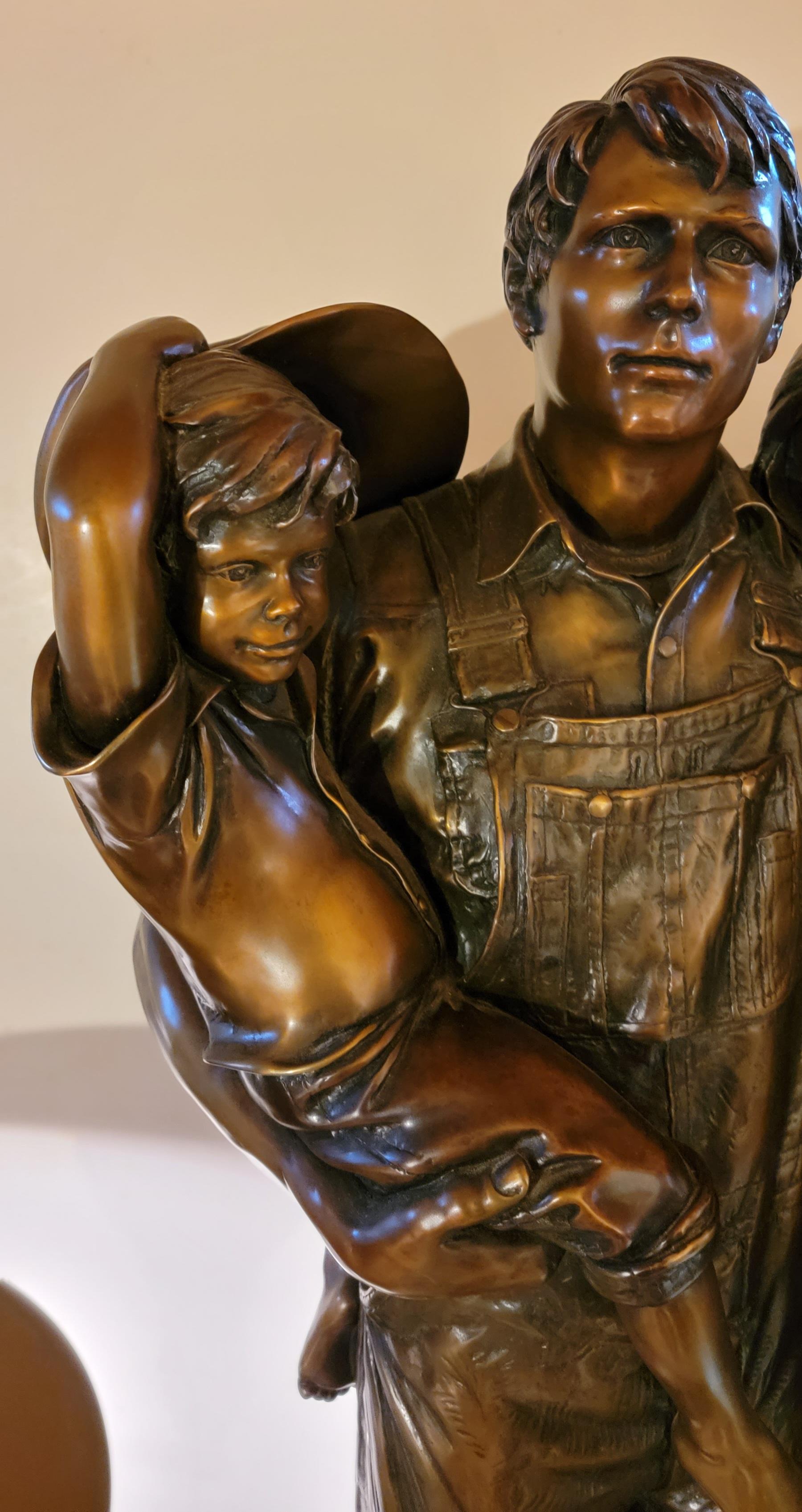 Classique américain Grand bronze « Promise of the Prairie » de G. W. Lundeen