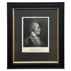 "G. Washington" Engraving by T. Johnson, after James Wright, 1890
