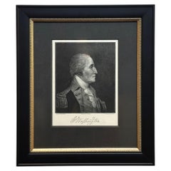 "G. Washington" Kupferstich von T. Johnson, nach James Wright, 1890