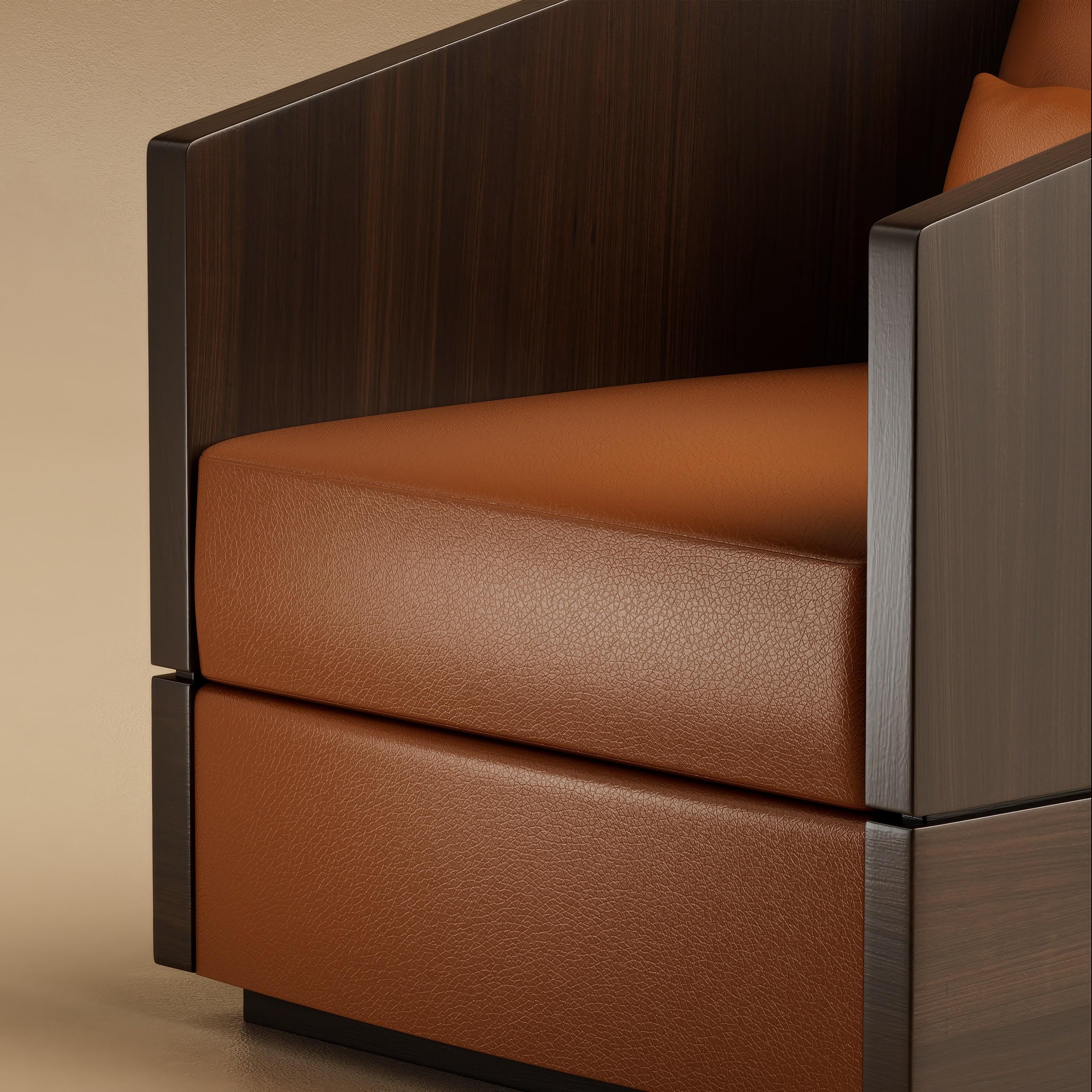 G.01 Silla Lounge / Nogal Ebonizado by Lusano Moderno en venta