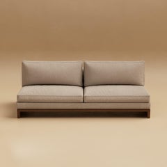 G.02 Armless Sofa / Natural Walnut by Lusano