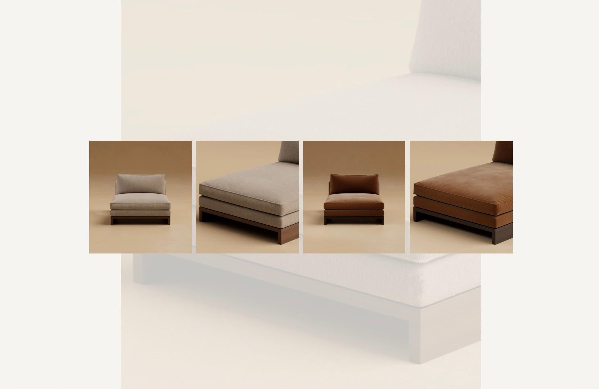 G.03 Chaise sin brazos / Nogal natural by Lusano Hecho a mano en venta