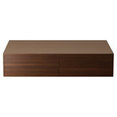 Mesa auxiliar G.05 con cajones / Grande / Nogal ebonizado de Lusano