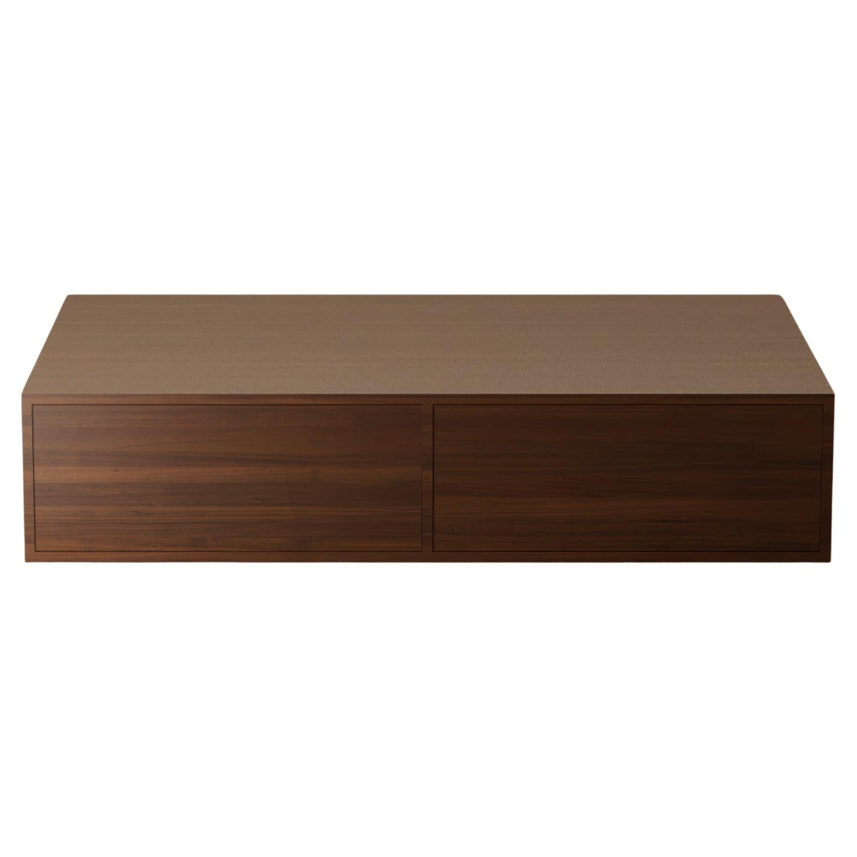 G.05 Side Table with Drawers / Large / Natural Walnut by Lusano