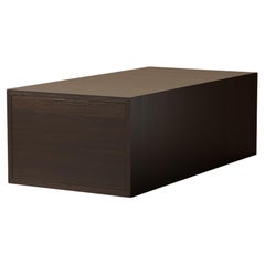 Mesa auxiliar G.05 con cajones / Pequeña / Nogal ebonizado de Lusano