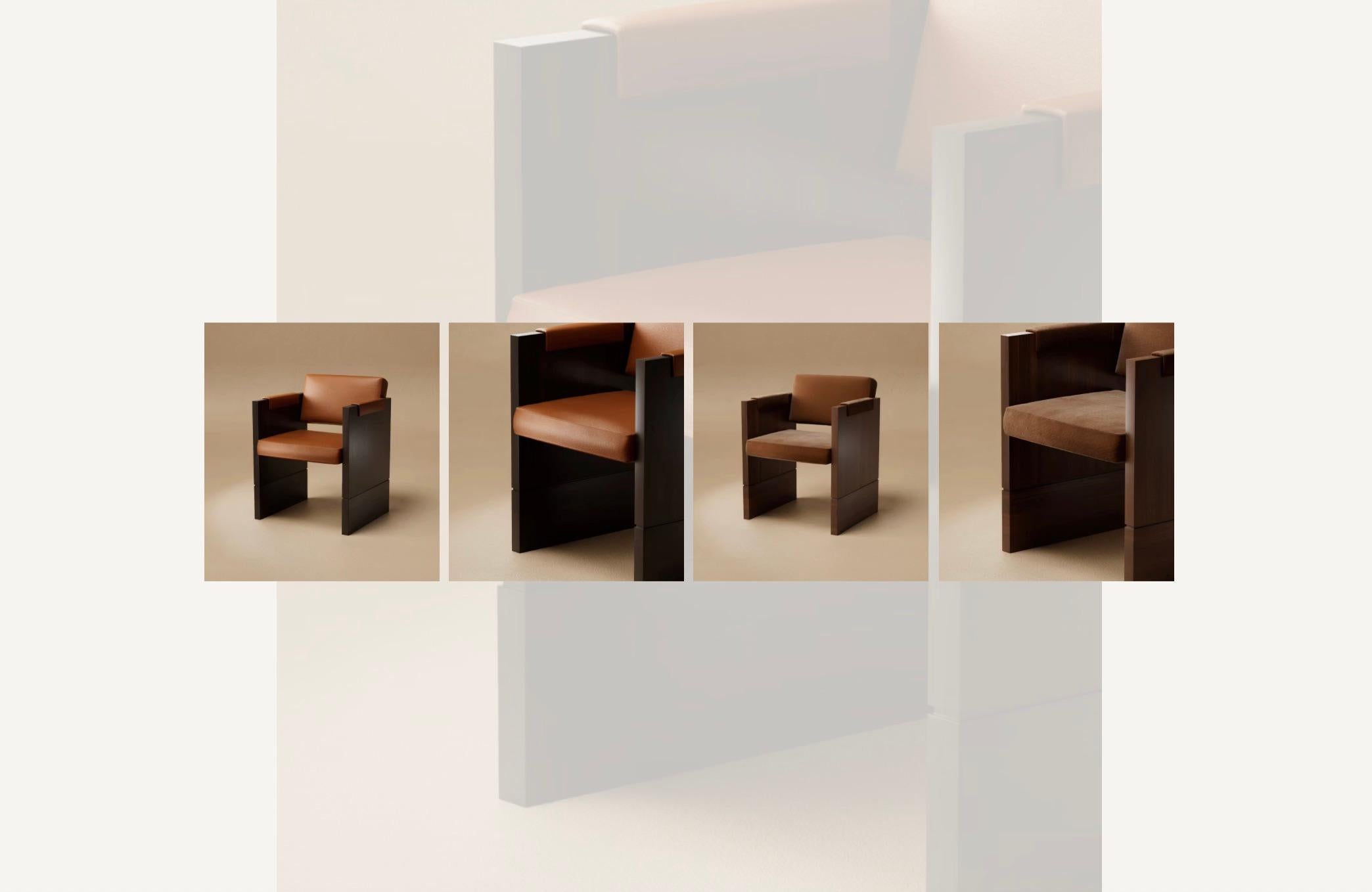 Hand-Crafted G.06 Dining Chair / Ebonized Walnut by Lusano For Sale