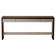 G.08 Console Table / Ebonized Walnut with Lacquer by Lusano