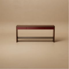 G.08 Mesa consola / Nogal natural con laca by Lusano