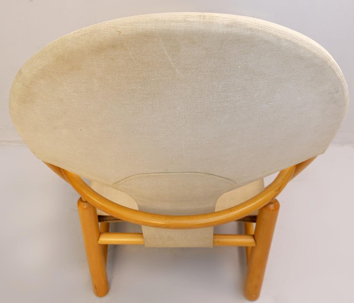 20th Century Mid-Century Modern G23 Hoop Armchair by Piero Palange & Werther Toffoloni, Germa For Sale