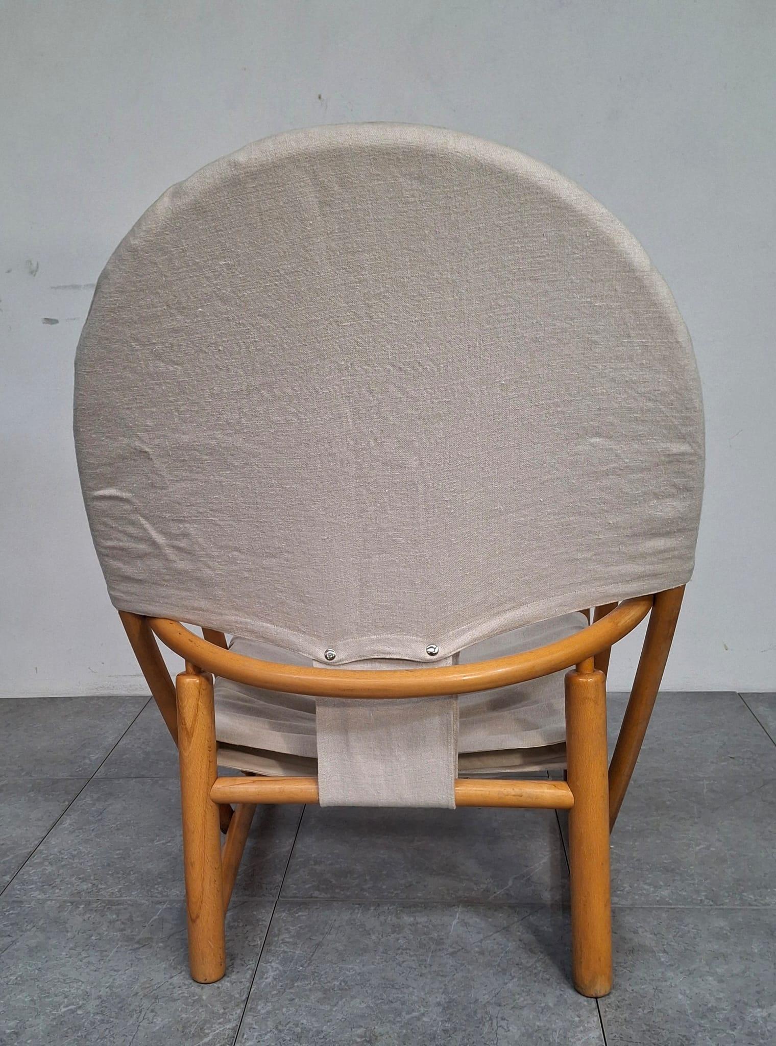 Experience unparalleled comfort and style with the G23 Hoop Lounge Chair, a masterpiece by the renowned design duo, Piero Palange and Werther Toffoloni. Produced by Germa in the 1970s, this chair exemplifies the exquisite craftsmanship and