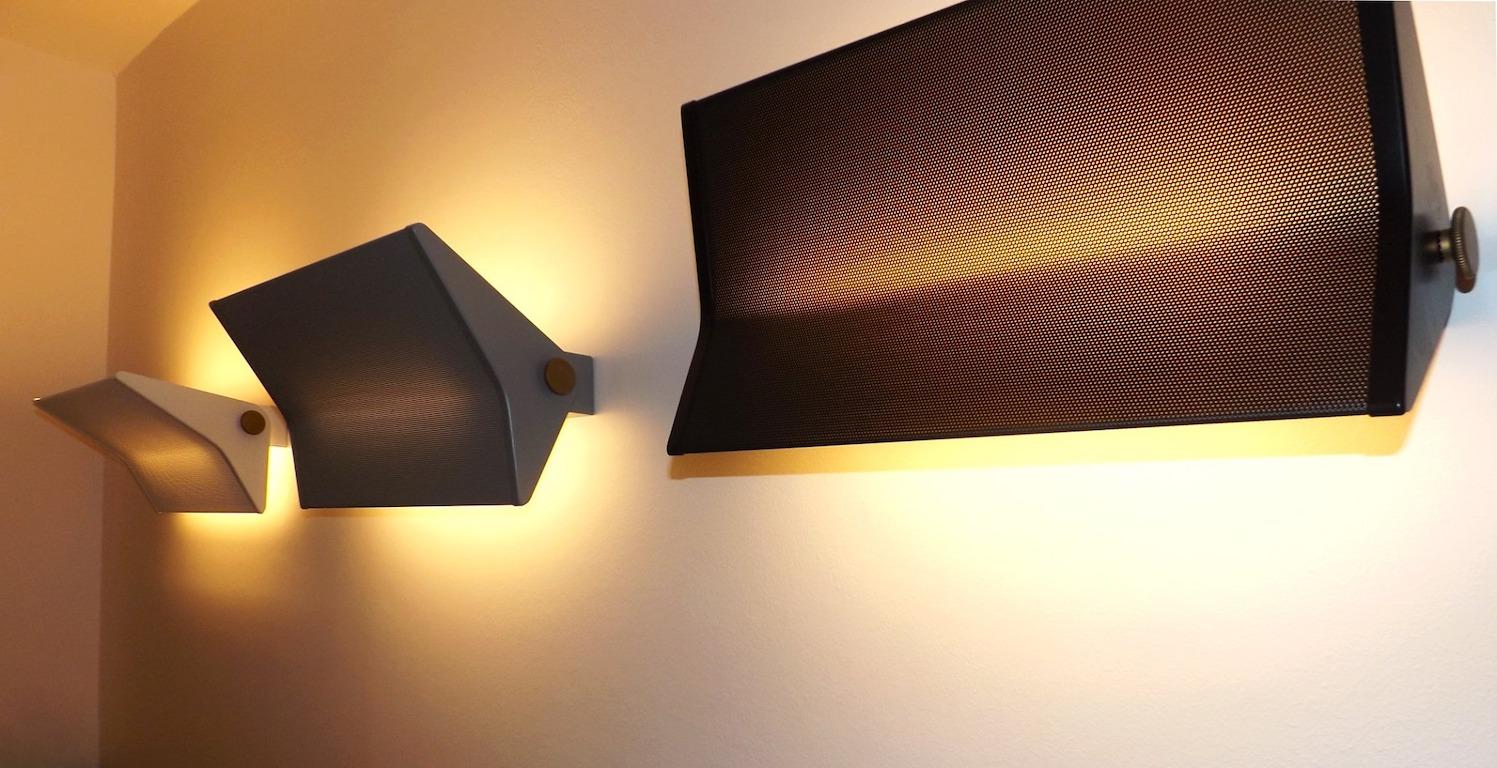 Francese G3 Tripla applique di Pierre Guariche
