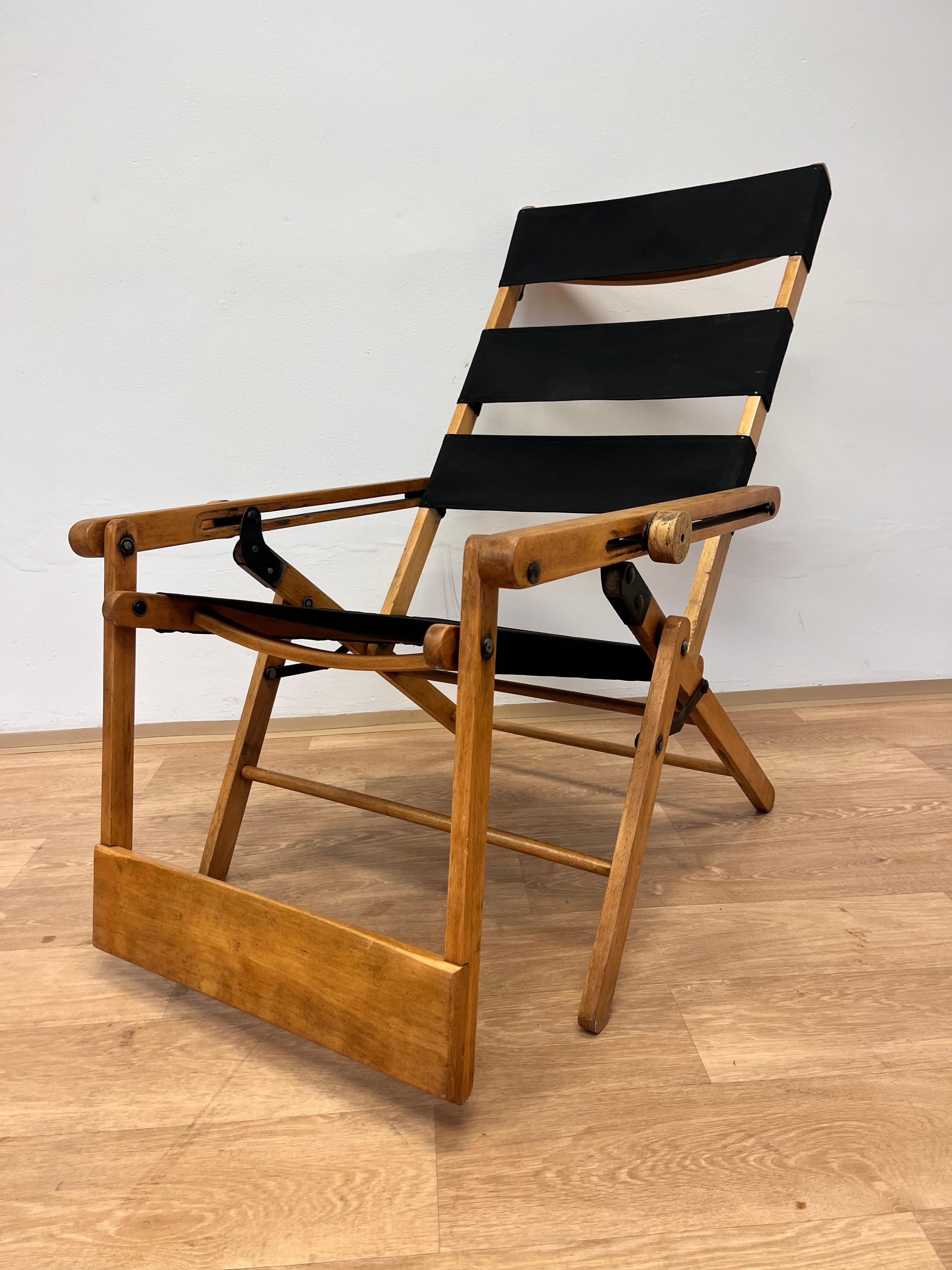 Sedia a sdraio G80 - Thonet, 1930 di Hans Luckhardt In condizioni buone in vendita a Praha, CZ