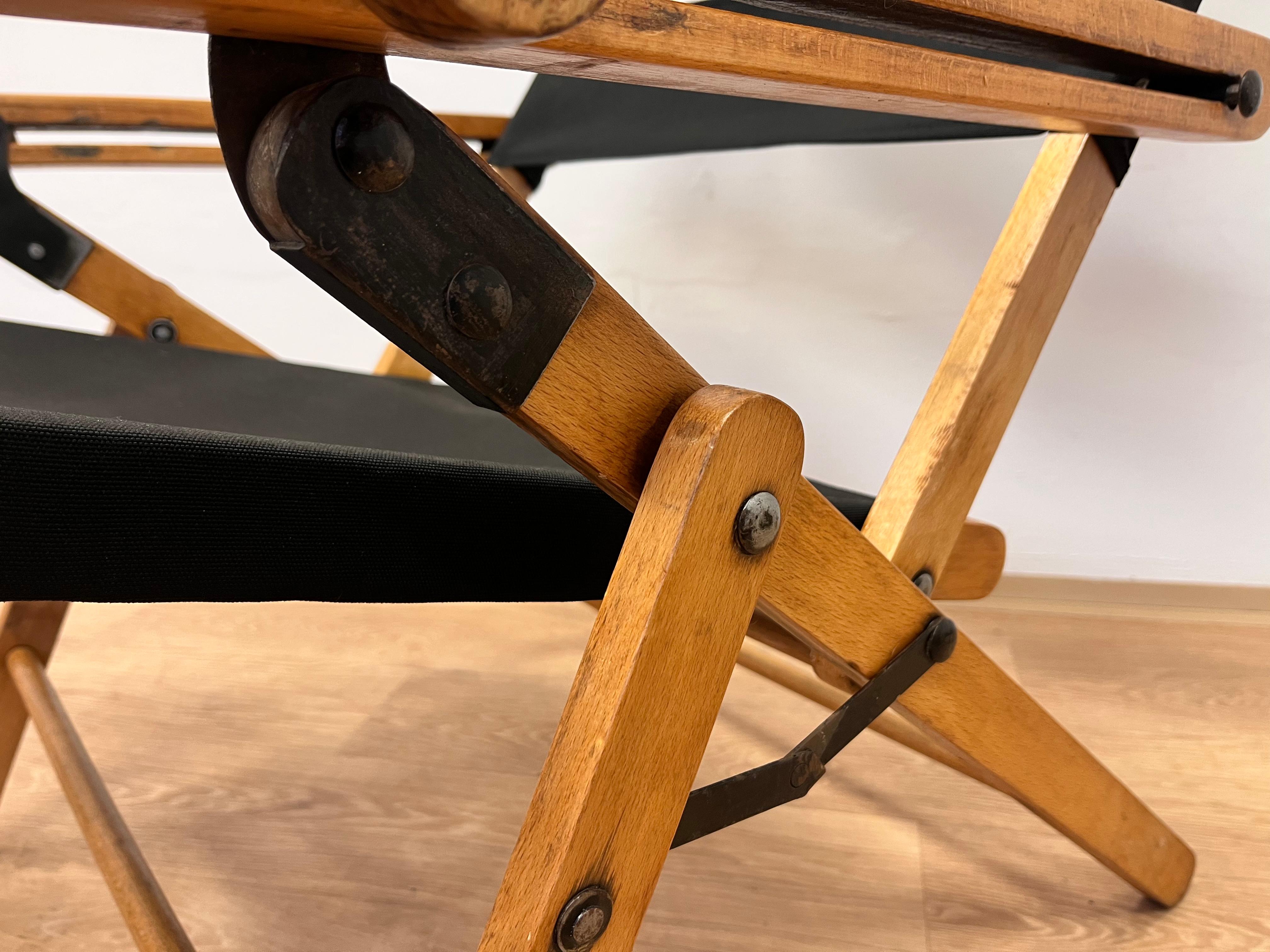 Metà XX secolo Sedia a sdraio G80 - Thonet, 1930 di Hans Luckhardt in vendita