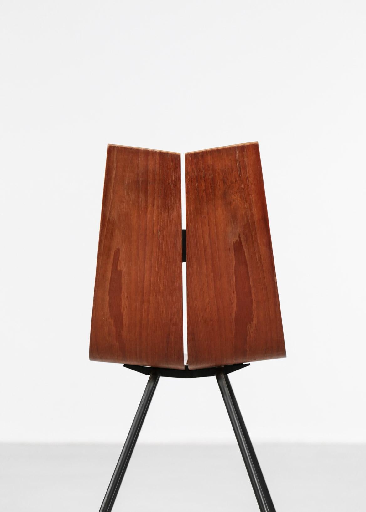 Mid-Century Modern GA chair by Hans Bellmann, Suisse Design, 1960s For Sale