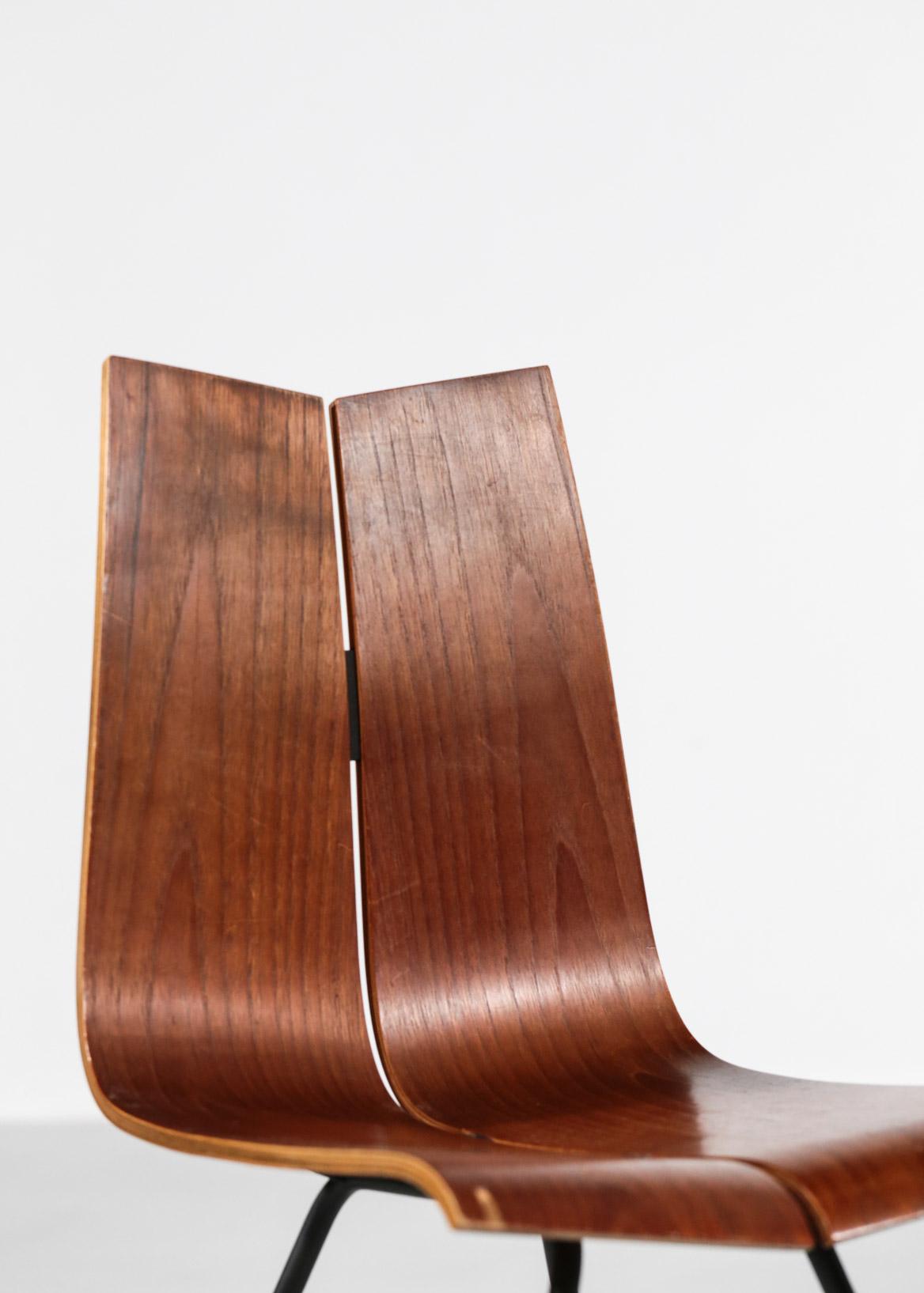Mid-20th Century GA chair by Hans Bellmann, Suisse Design, 1960s For Sale
