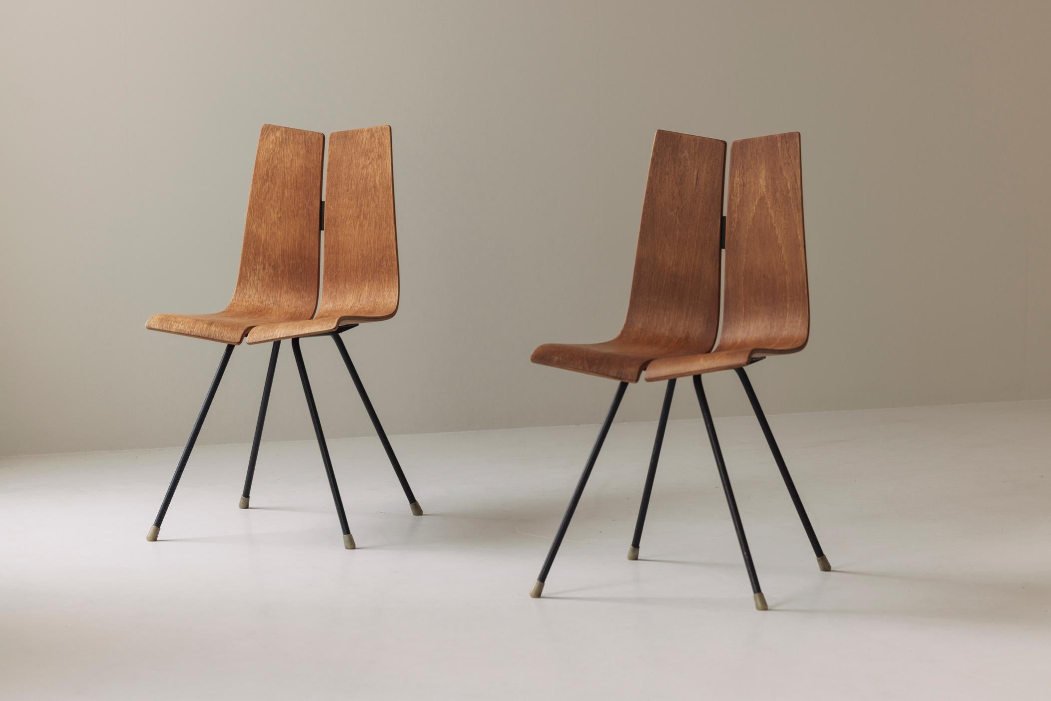 GA Side Chairs by Hans Bellmann for Horgen-Glarus, Switzerland 1954 3