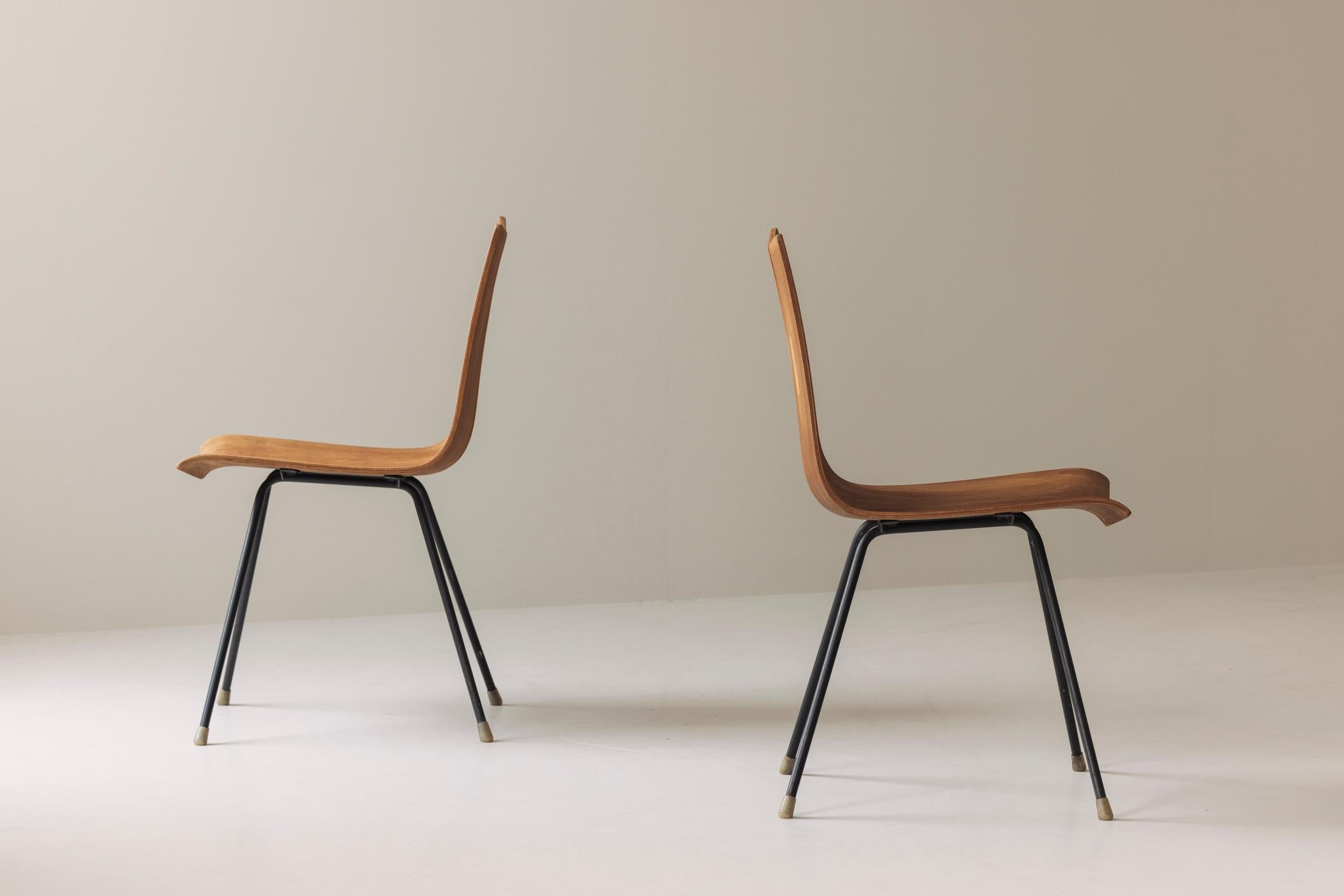 GA Side Chairs by Hans Bellmann for Horgen-Glarus, Switzerland 1954 2
