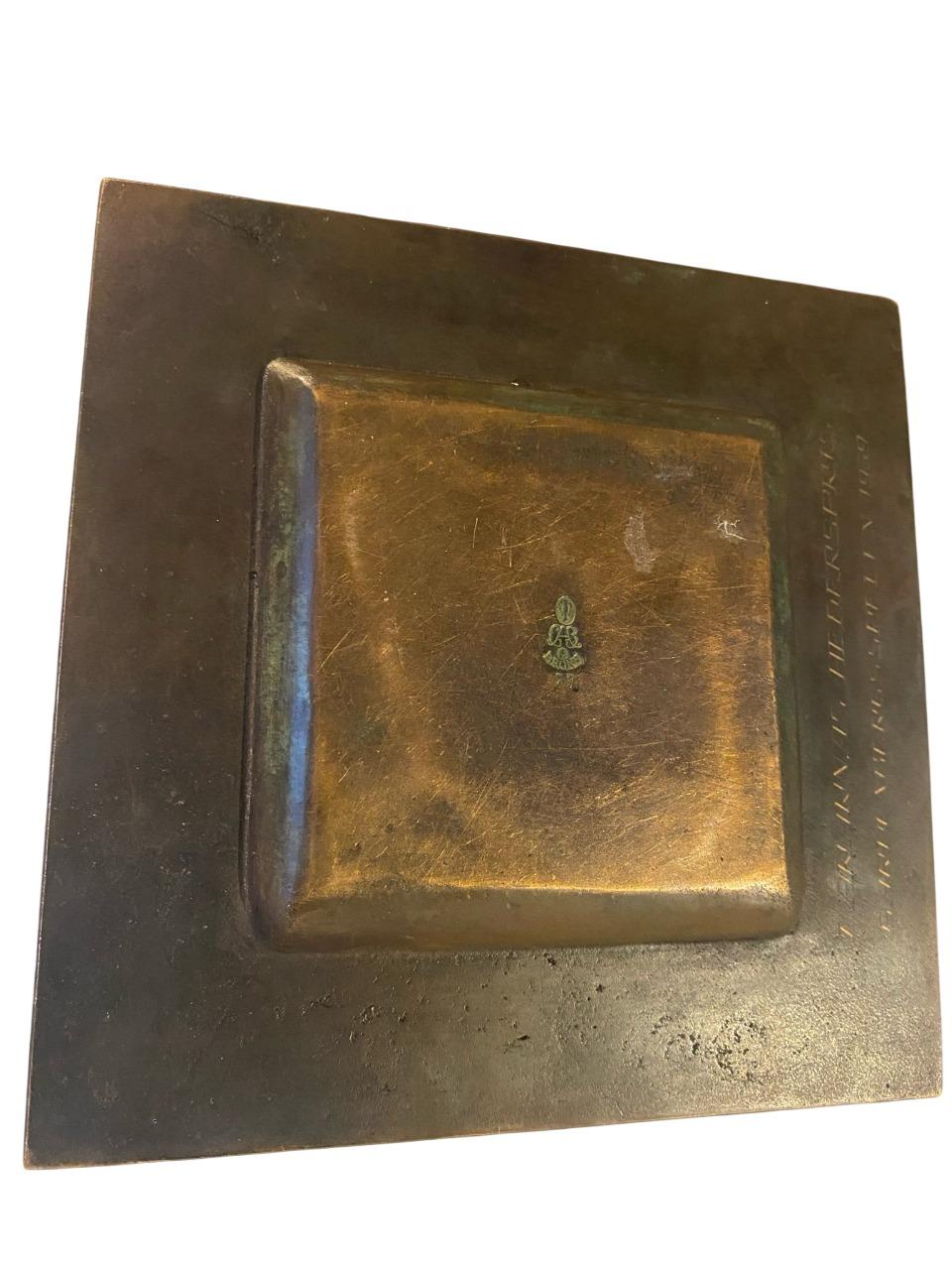 Swedish Art Deco Bronze Candleholder by GAB Featuring Female Nude, 1930s In Good Condition For Sale In Stockholm, SE