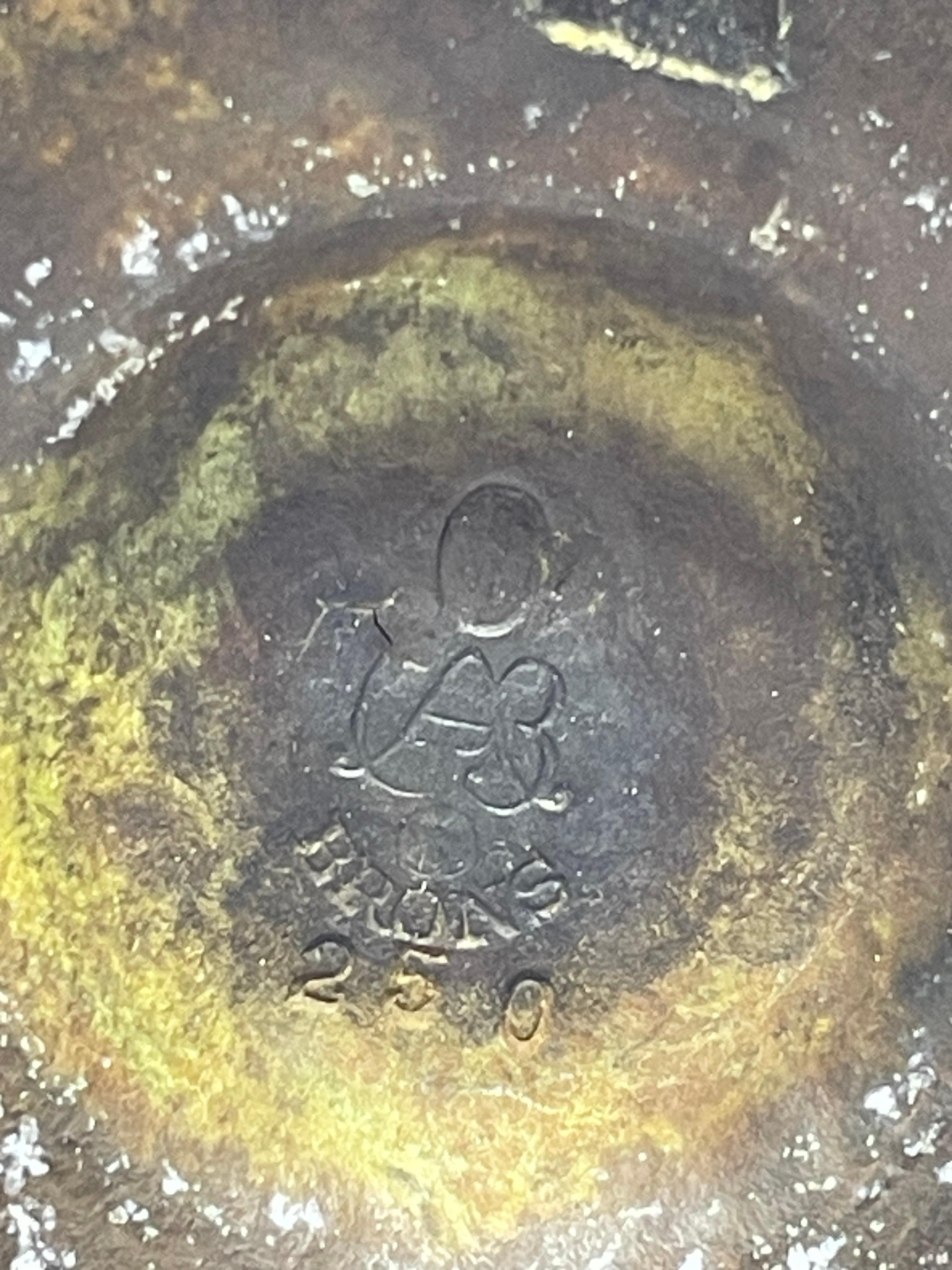 Metà XX secolo Candelabro in bronzo Art Déco di GAB, Svezia, anni '30 in vendita