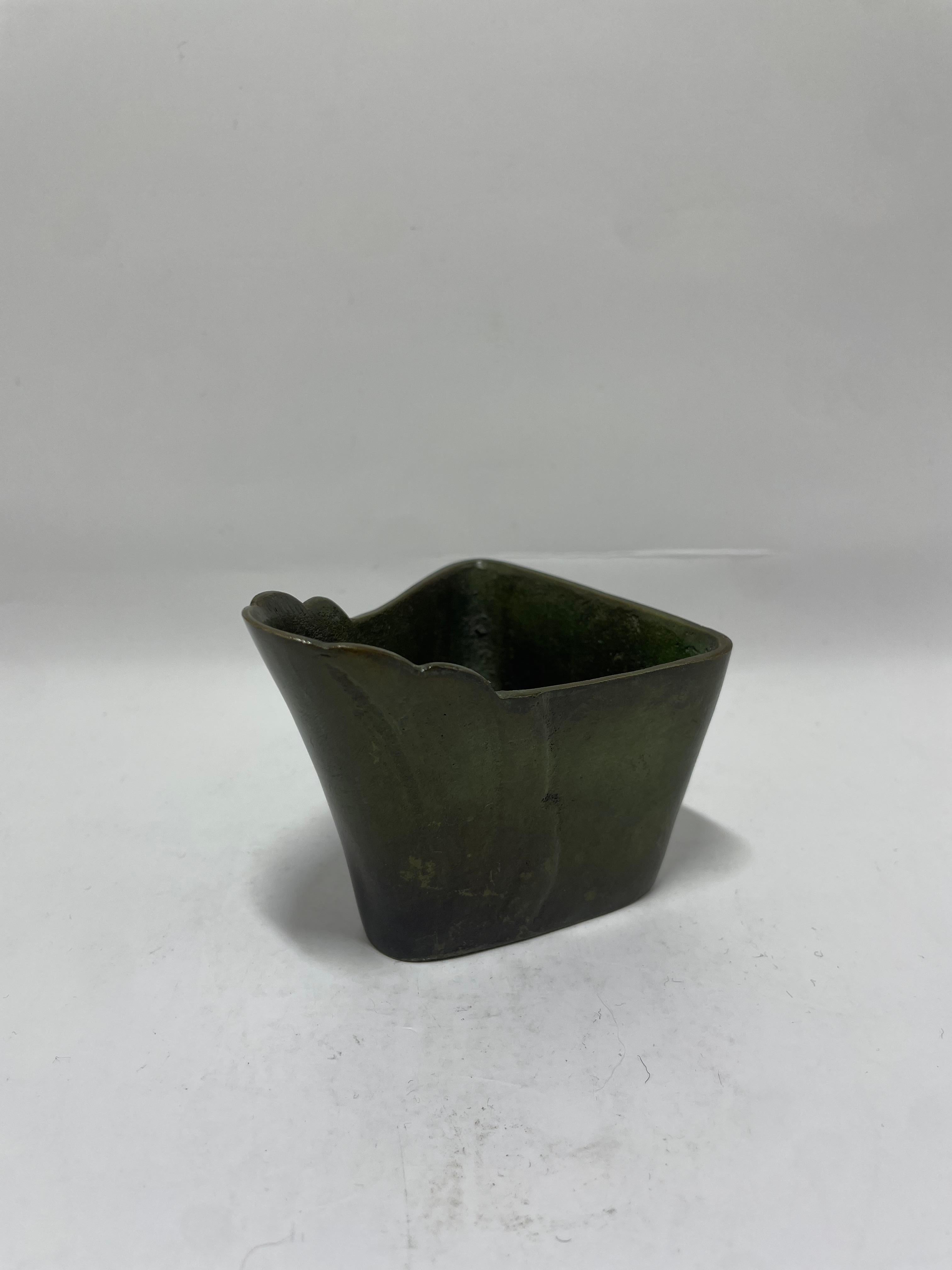 Schwedisches GAB Schreibtischset aus patinierter Bronze, 1930er Jahre - 5-piece (Mitte des 20. Jahrhunderts) im Angebot