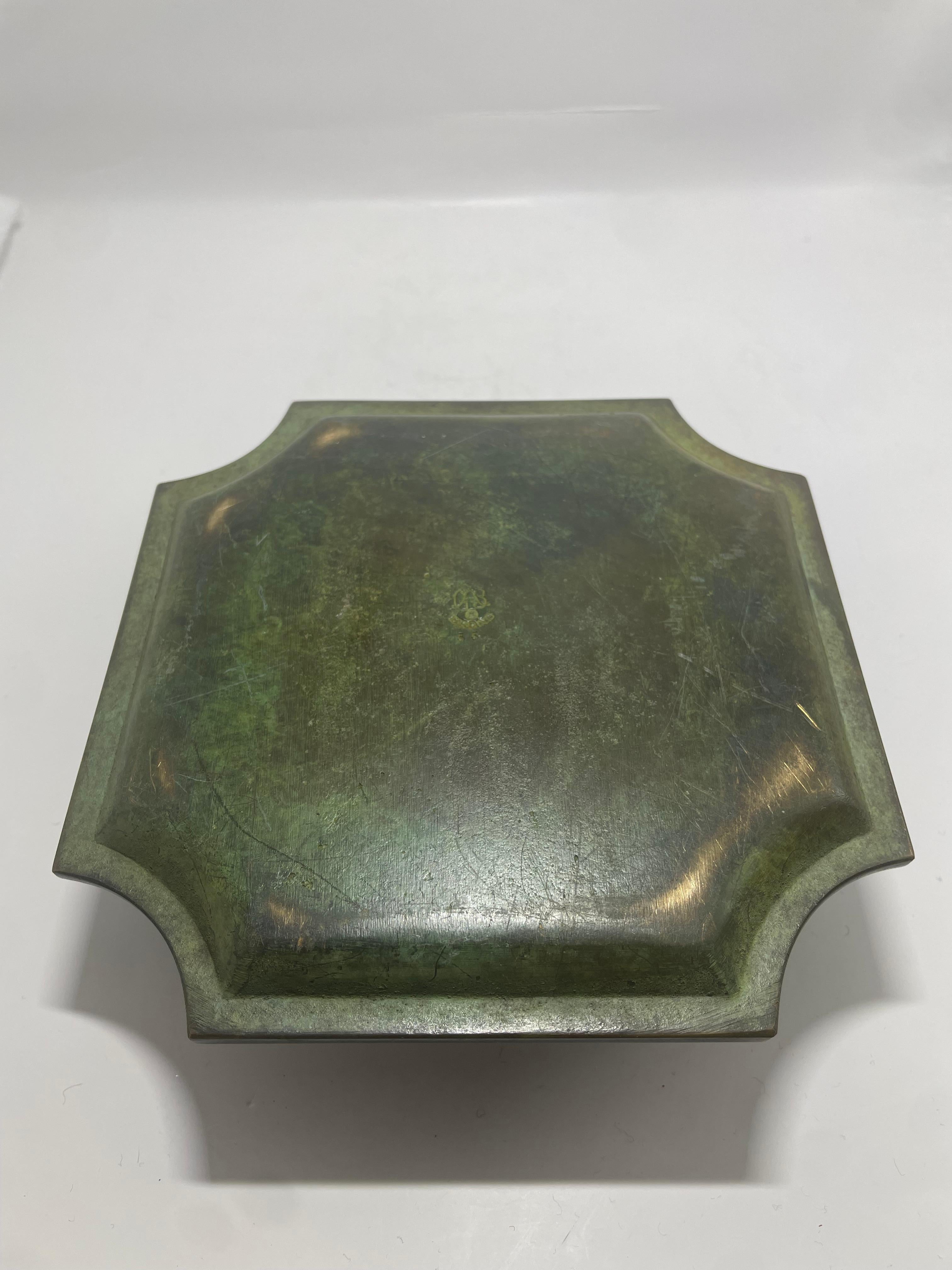 Calamaio svedese in bronzo di GAB, anni '30 In condizioni buone in vendita a Stockholm, SE