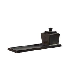 Art-Déco-Tintenfass aus Bronze von Just Andersen, Dänemark, 1930er Jahre