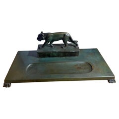 GAB Bronze Inkwell - Lion