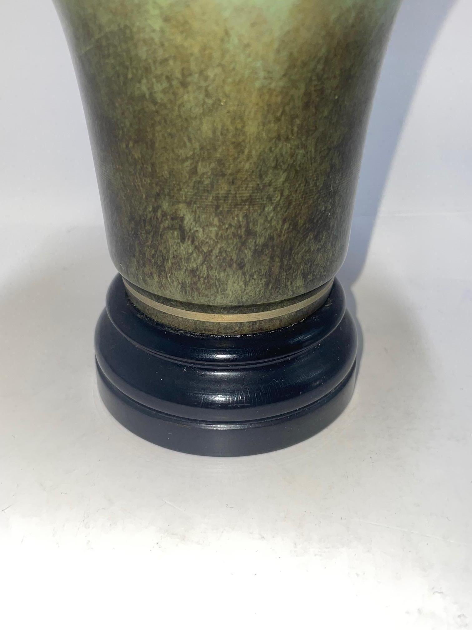 Art Déco GAB Bronze Vase in vendita