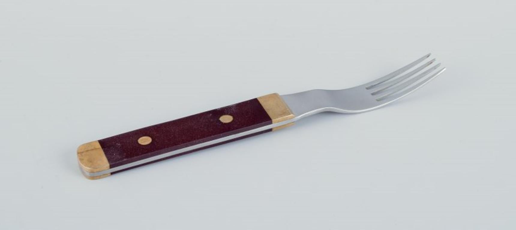 GAB-Gense, complete set of six-person dinner cutlery in retro style. In Good Condition In København, Copenhagen