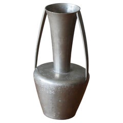 Gab Guldsmedsaktiebolaget, Engraved Vase or Trophy, Pewter, Sweden, 1935