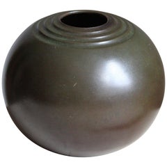 GAB Guldsmedsaktiebolaget, Small Vase, Bronze, Sweden, 1930s