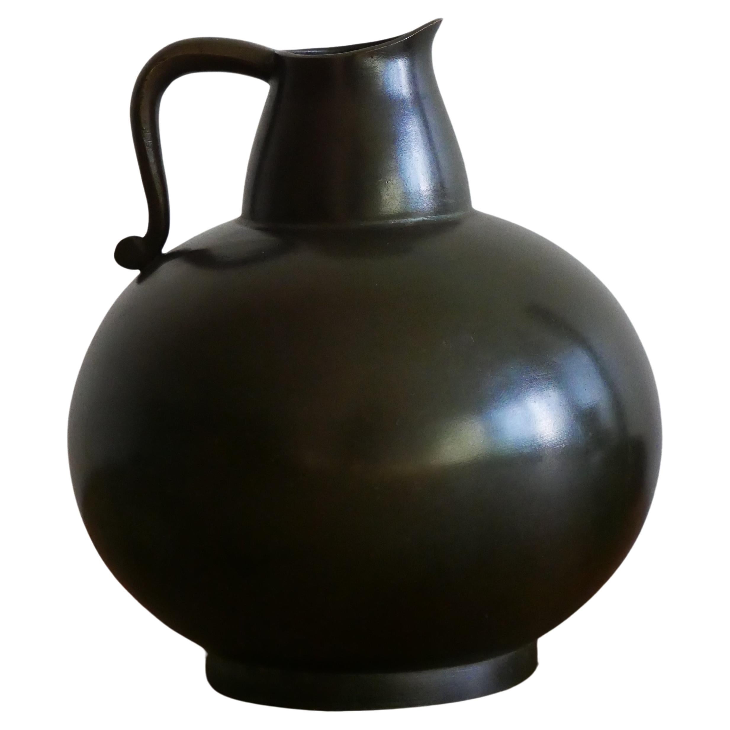 GAB Guldsmedsaktiebolaget, Vase, Bronze, Suède, années 1930