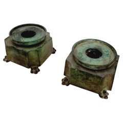 Gab, Pair of Candle Holders, Solid Bronze Swedish Grace