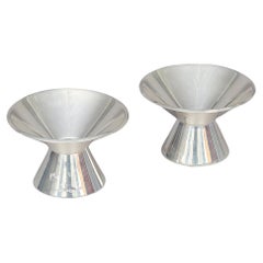 Portacandele svedese di metà secolo in argento sterling di GAB, 1961