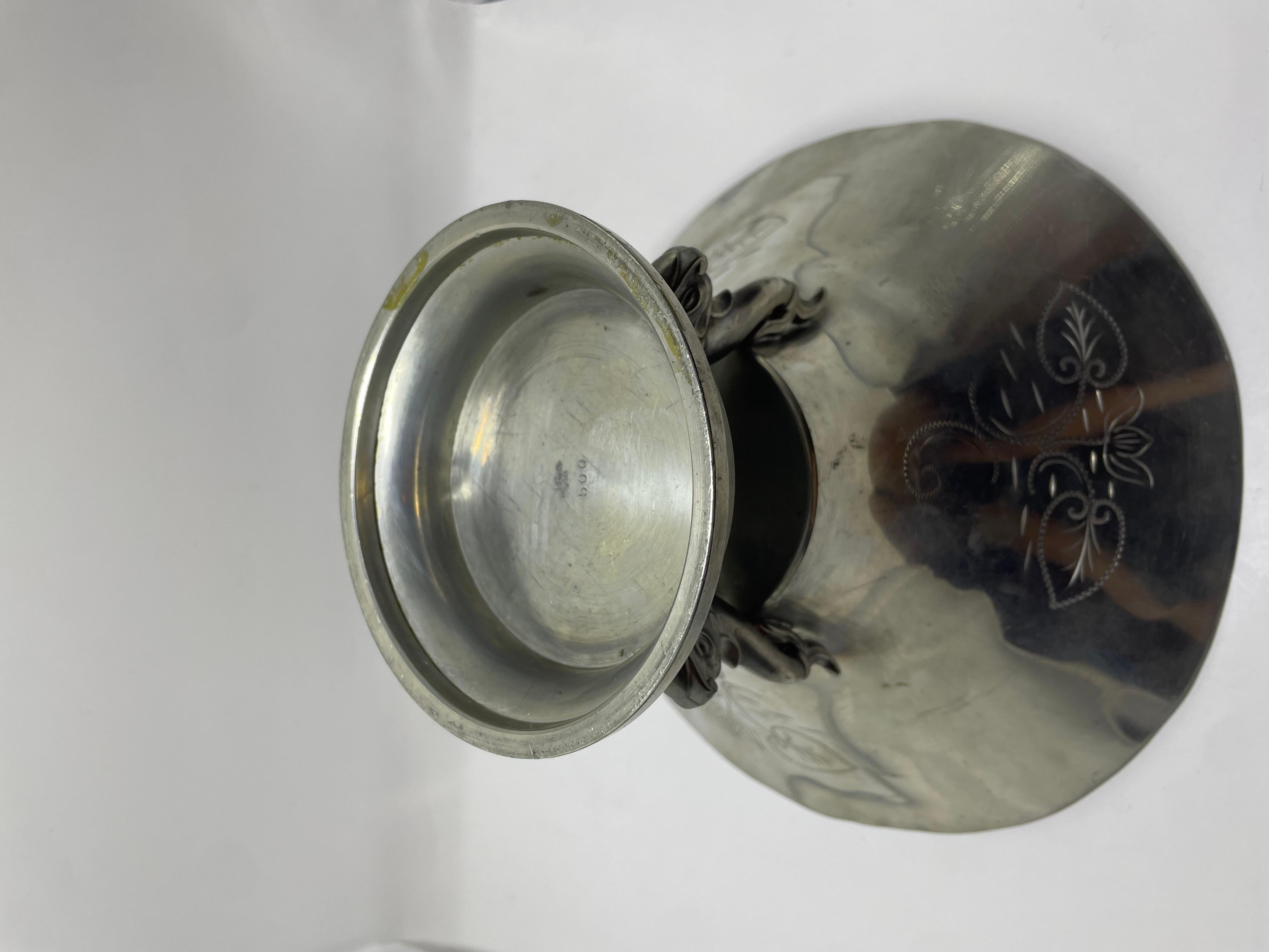 Mid-20th Century GAB Pewter - Decorative pewter bowl - Swedish Modern 1930's For Sale