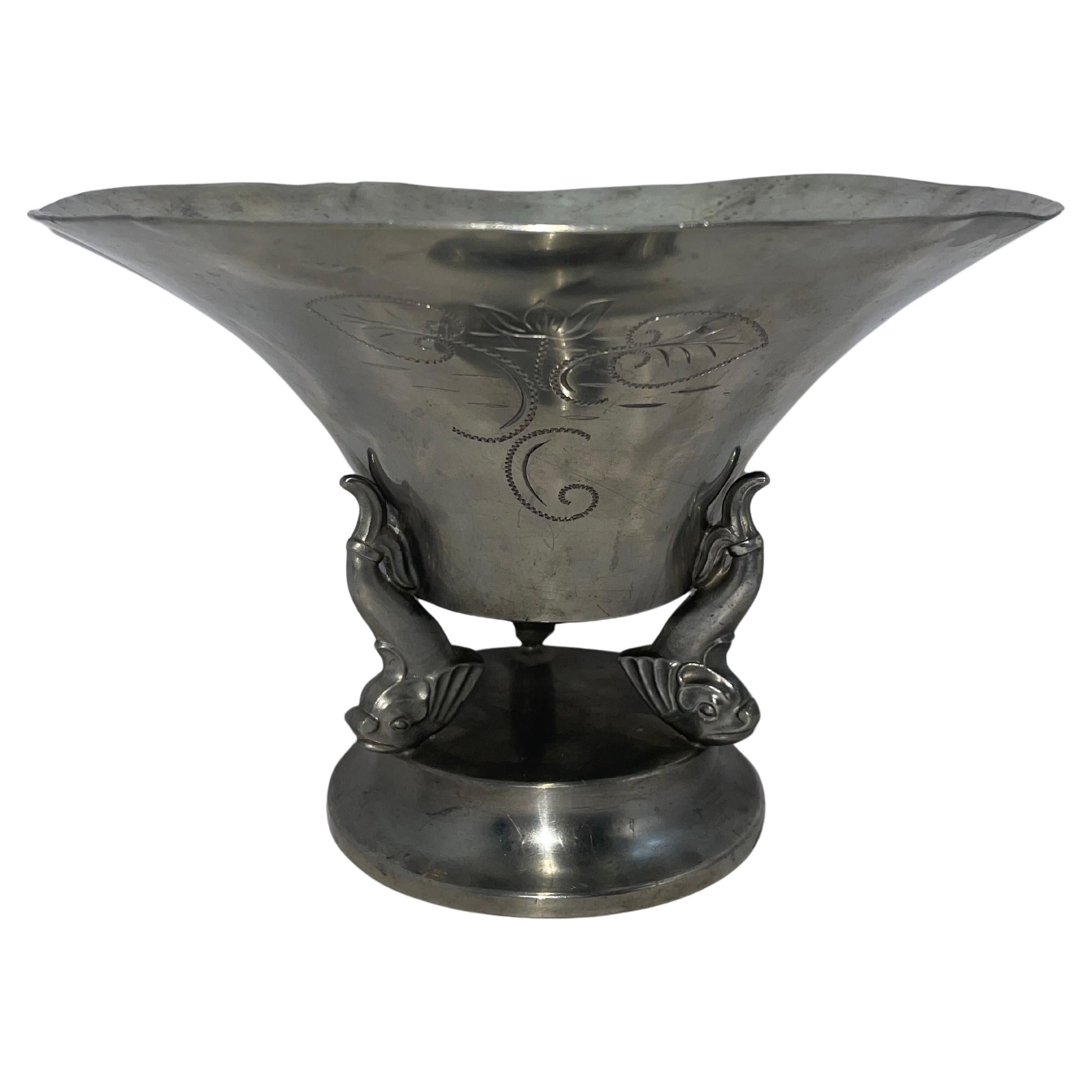 GAB Pewter - Cuenco decorativo de peltre - Sueco Moderno Años 30