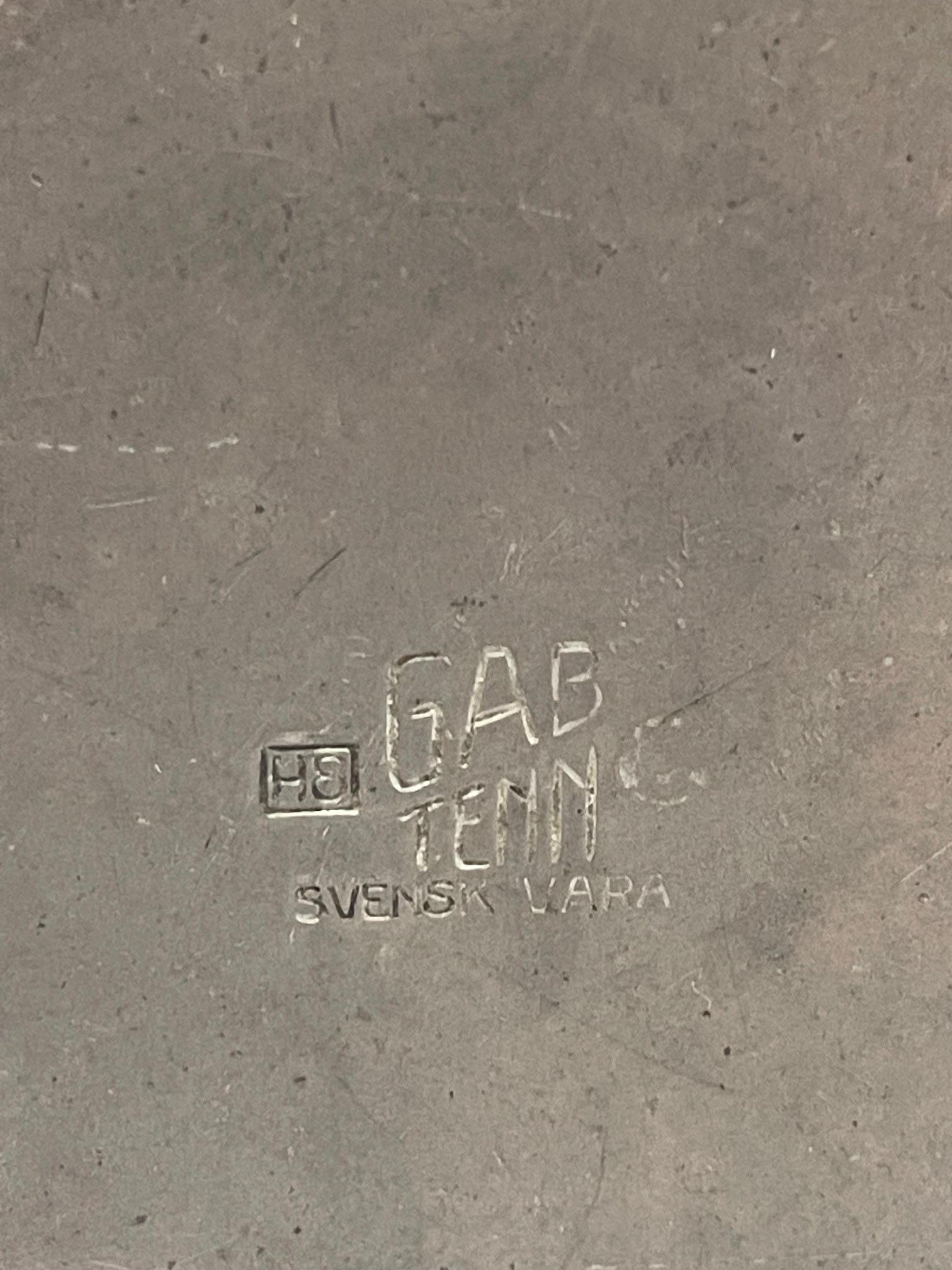 Metà XX secolo Peltro GAB - Vaso 1931 in vendita