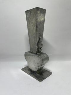 Massive Swedish Pewter Vase by GAB, 1930s