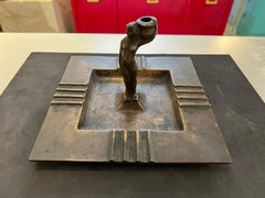 Portacenere in bronzo Art Deco GAB Sweden 1920