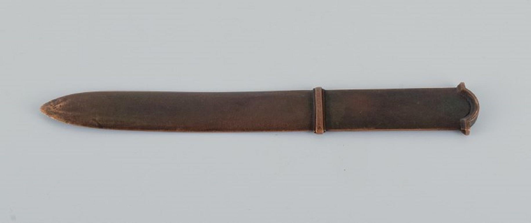 GAB Schweden, ein Schreibset aus Bronze. Art Déco, ca. 1930 (Mitte des 20. Jahrhunderts) im Angebot