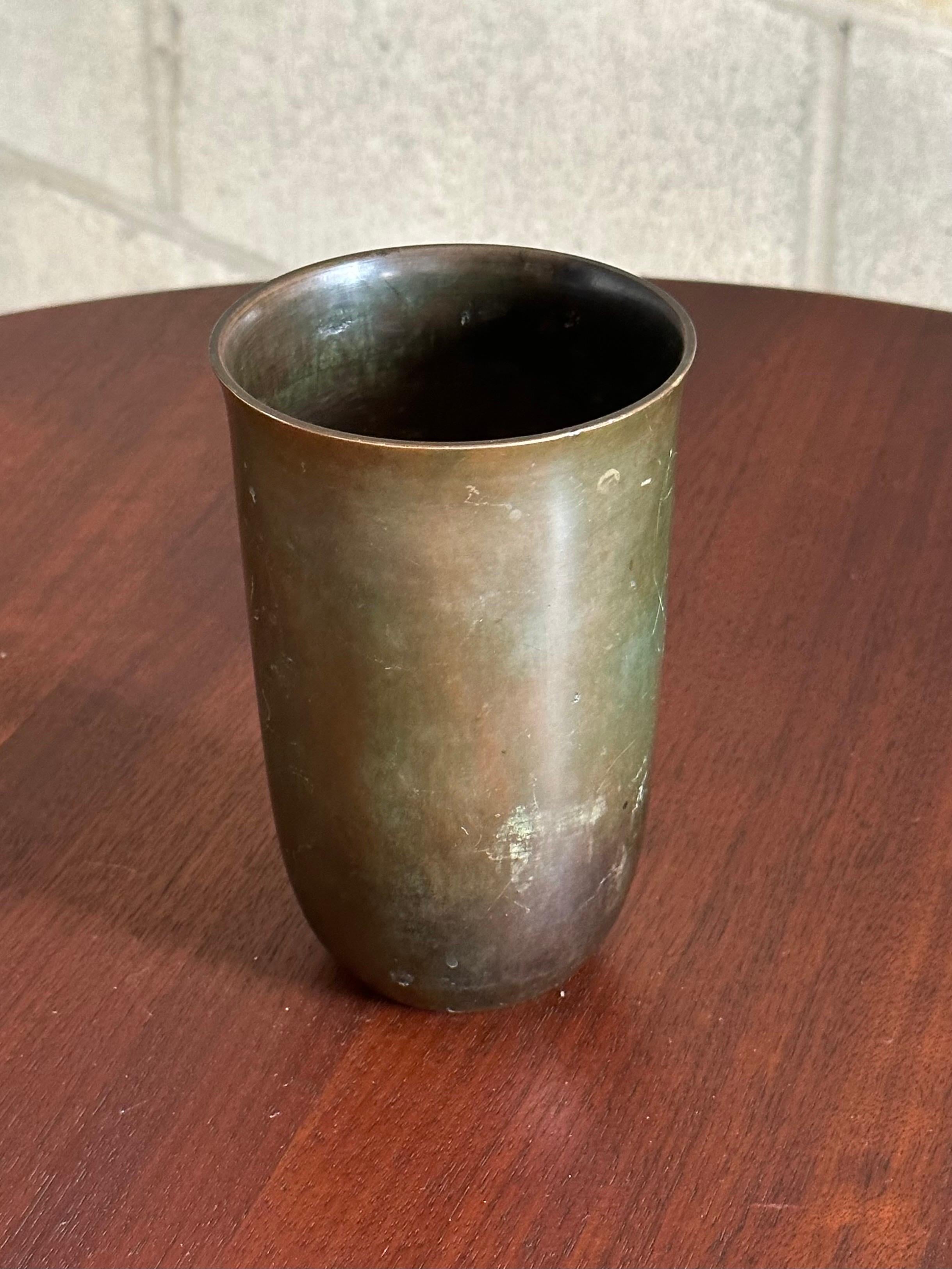 GAB Sweden Bronze Vase, 1940s For Sale 2