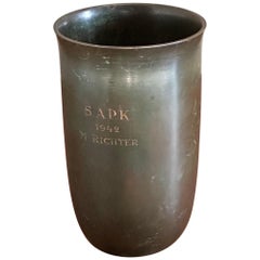 Jarrón de bronce GAB Sweden, años 40