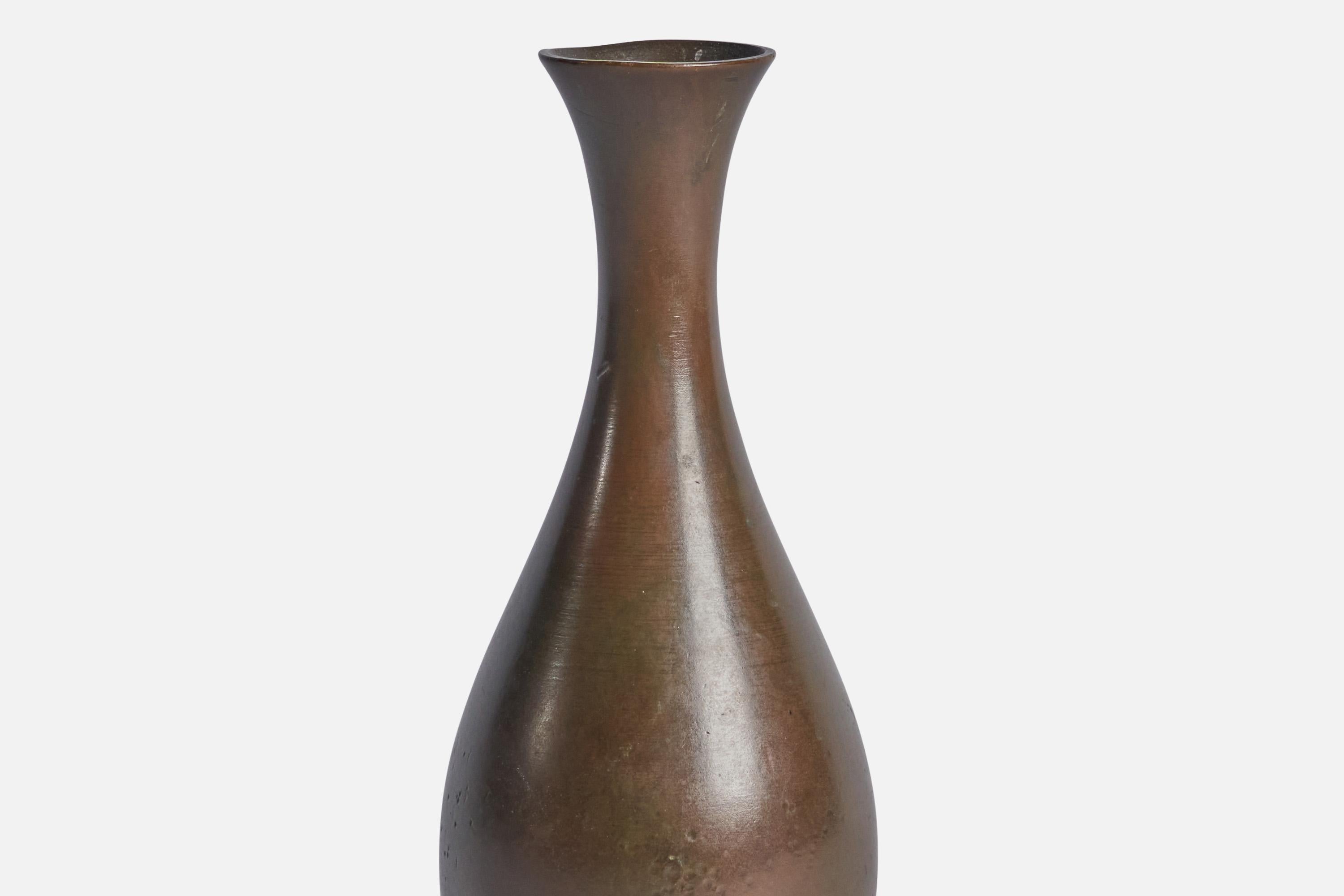 Swedish GAB, Vase, Bronze, Sweden, 1930s For Sale