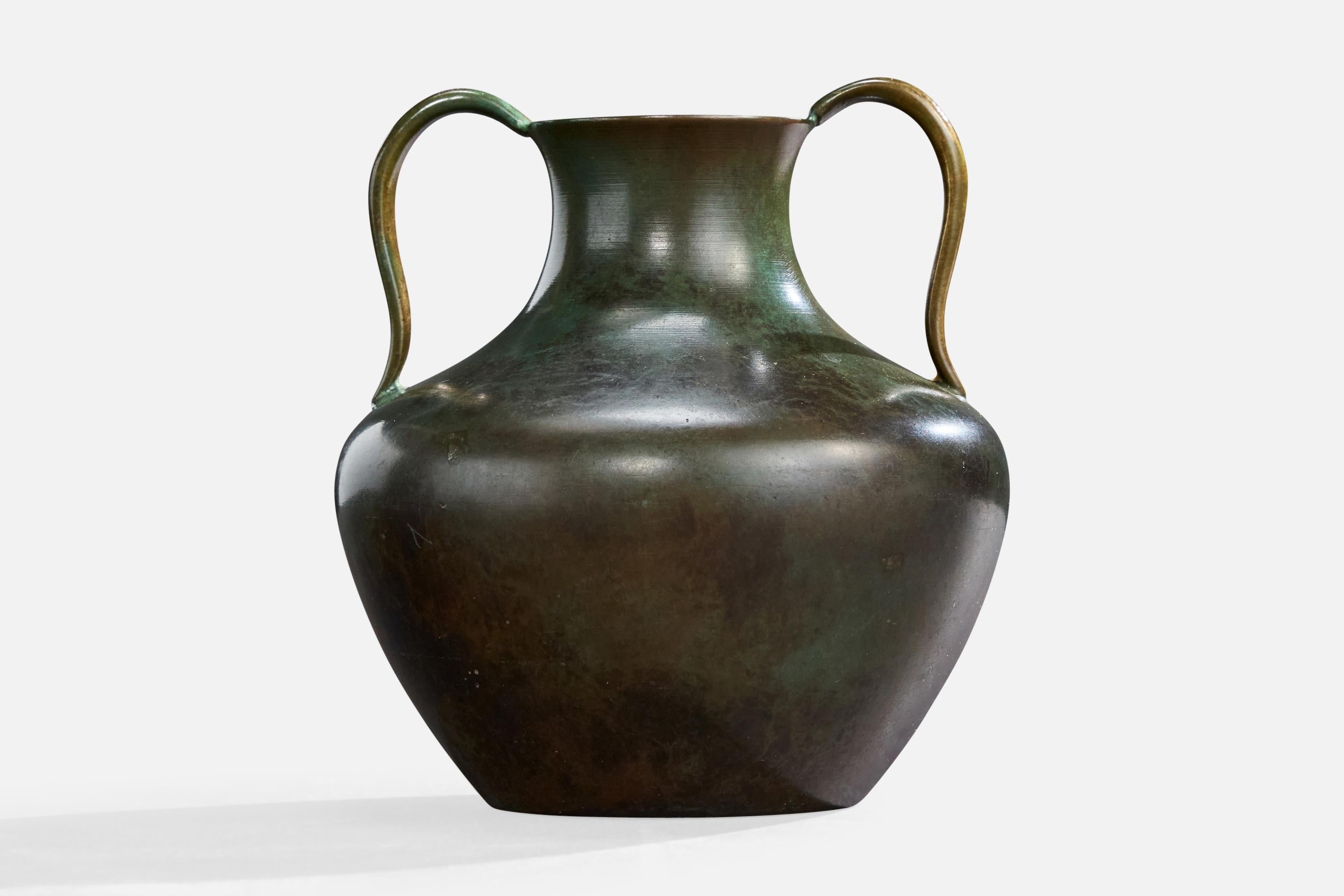 GAB, Vase, Bronze, Sweden, 1930s In condizioni buone in vendita a High Point, NC