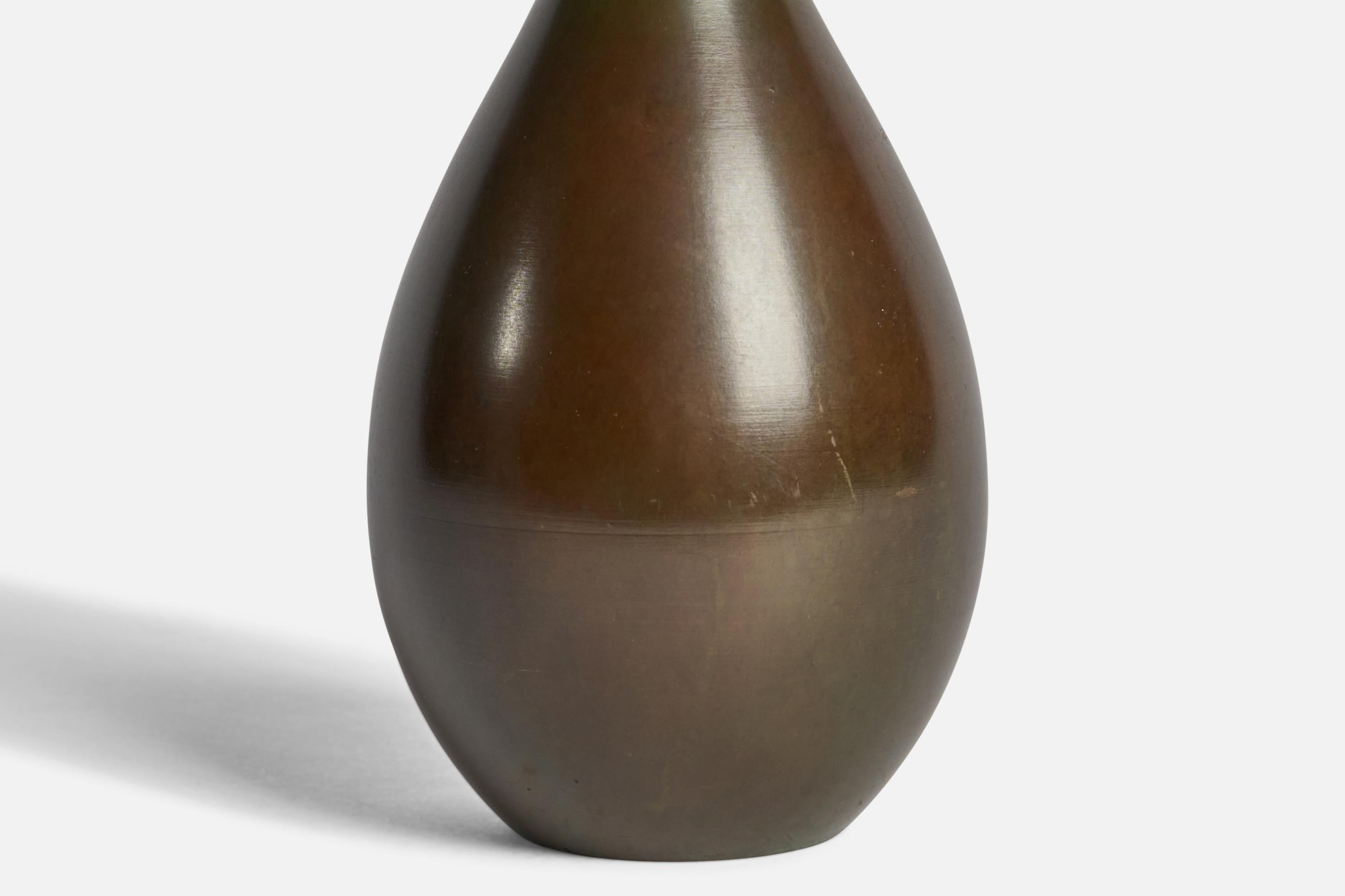 GAB, Vase, Bronze, Schweden, 1930er Jahre im Zustand „Gut“ im Angebot in High Point, NC