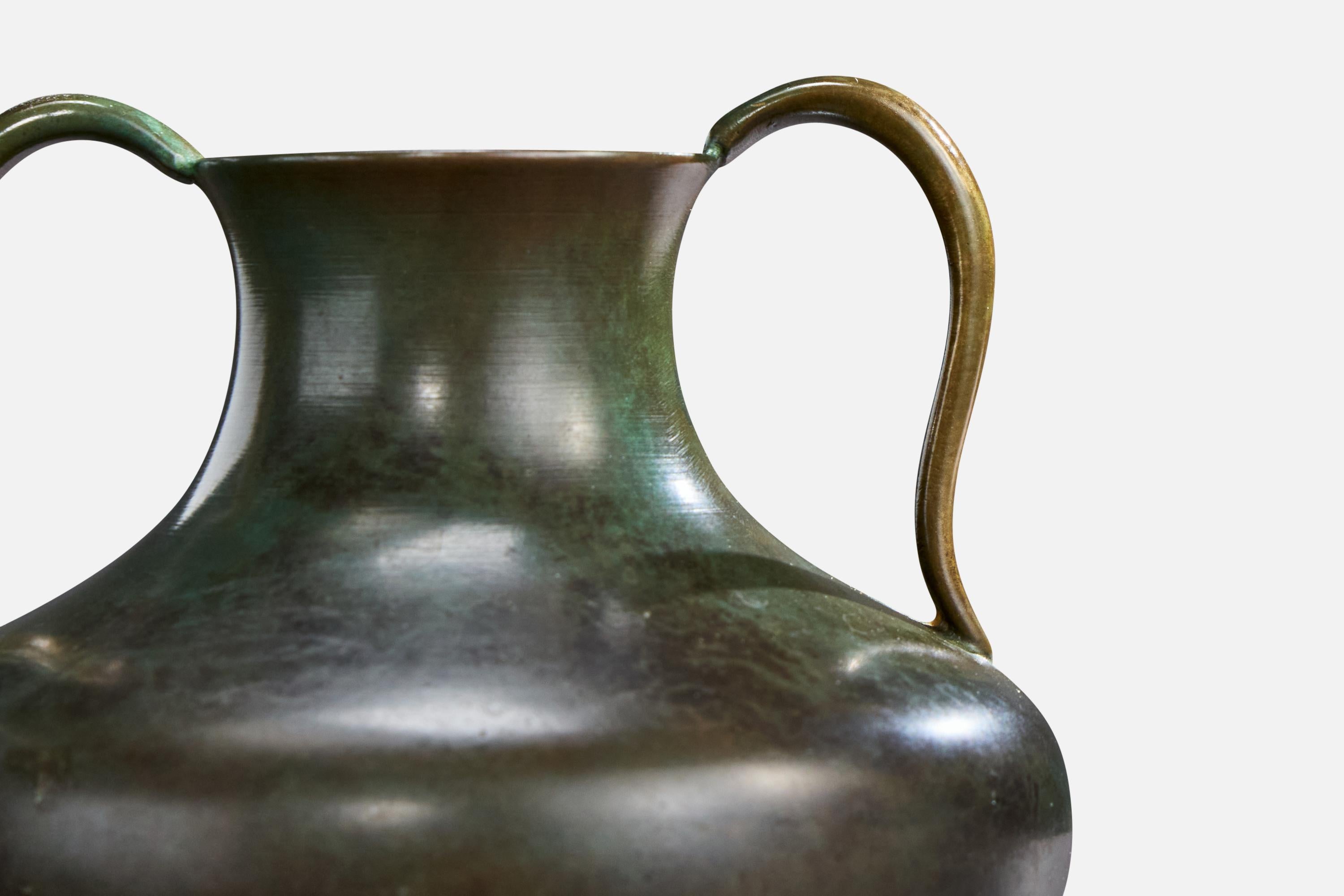 Bronzo GAB, Vase, Bronze, Sweden, 1930s in vendita