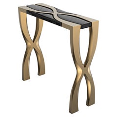 "Gabardine" Console with Bronze, Handcrafted, Istanbul
