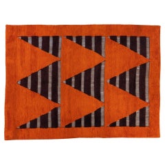 Gabbeh Interwoven with Warp Exposed Rug by Taher Asad Bakhtiari