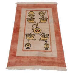 Tapis persan tissé à la main Gabbeh Qashqai 5'2" x 3'2" (tapis157x97cm)