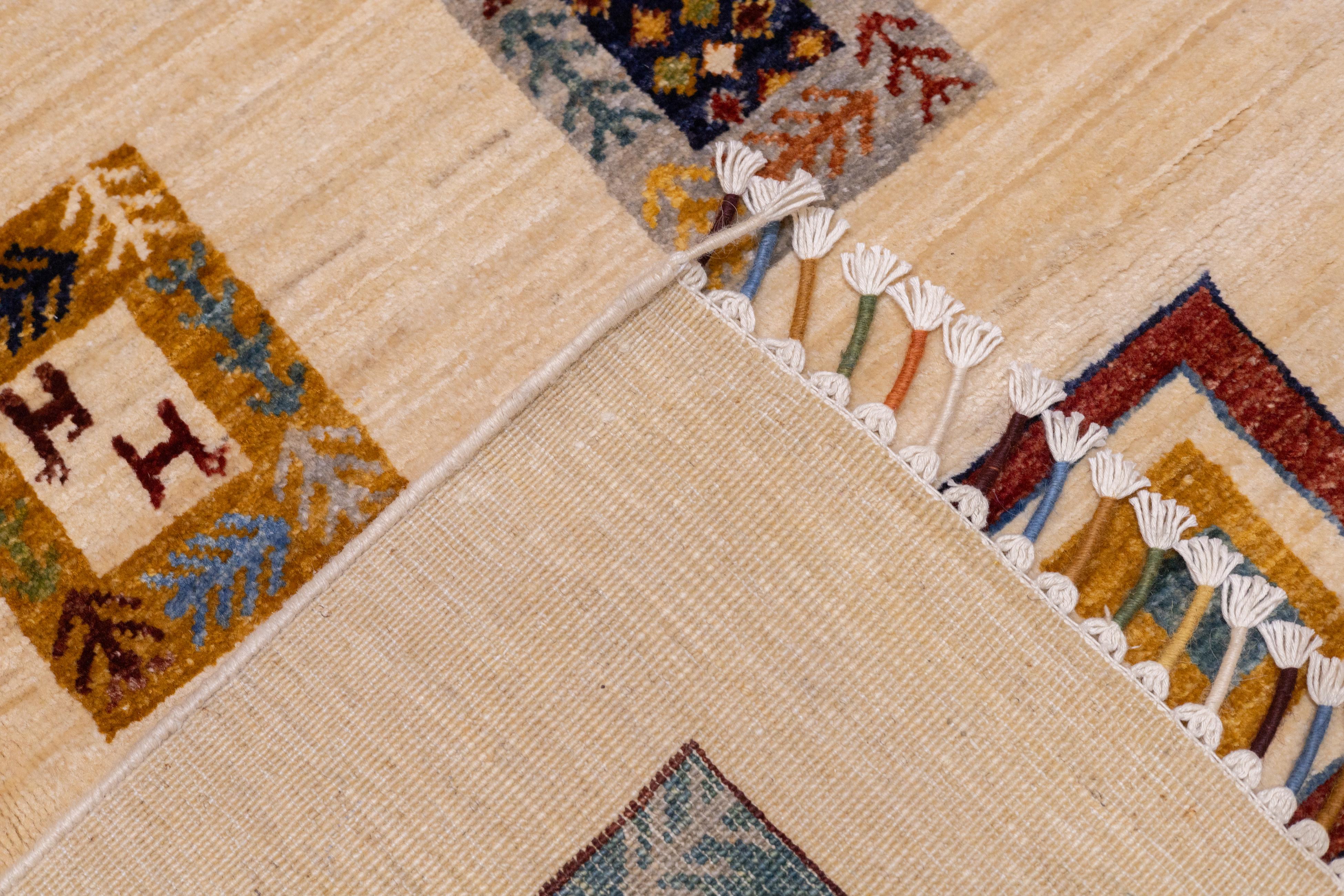 Gabbeh Teppich 3'11'' x 6'2'' im Angebot 2